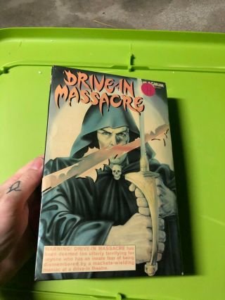 Drive In Massacre Magnum Vhs Horror Slasher Sov Big Box Oop Rare Slip