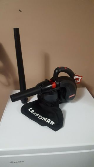 Very Rare Craftsman 19.  2 Volt Blower / Vacuum With Long And Short Nozzle