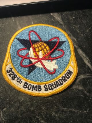 328th Bomb Squadron Rare Vtg 80s Patch 4” Usaf Nellis Afb Cold War Us Air Force