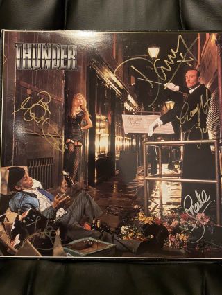 Signed Thunder - Back Street Symphony Album - Rare Autographed Vinyl Lp