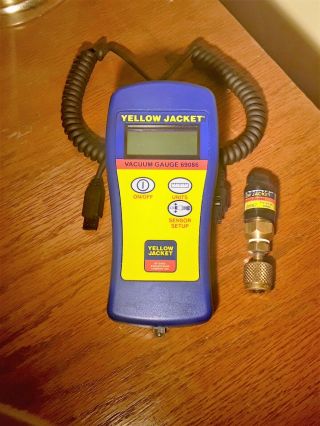 Ritchie Yellow Jacket Vacuum Gauge 69086 And Sensor 69087 W/ Pouch Rarely