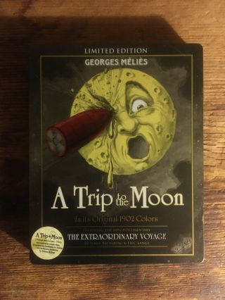 A Trip To The Moon (1902) (limited Edition Blu - Ray Steelbook) Rare & Oop