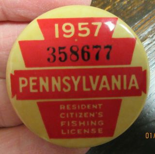 Pennsylvania 1957 Vintage Resident Citizen 