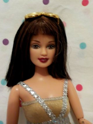 Gorgeous Vintage Teresa Barbie Doll,  Gold Dress,  Sunglasses,  Boots,  Mattel,  Excd