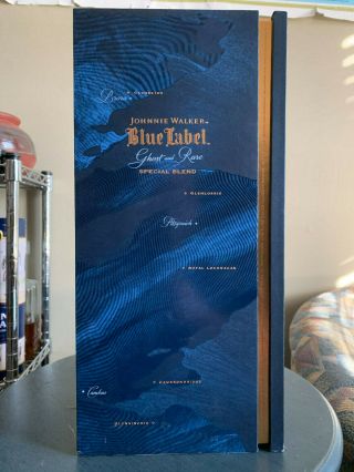 Johnnie Walker Blue Label Ghost & Rare Brora Special Blend - Empty Bottle W/ Box