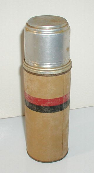Vintage Rare Thermos 834 1/2a With No Screw Cap,  But Comes With Cup Lid Very Old