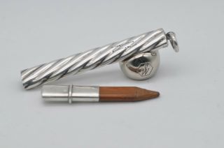 Lovely Rare Vintage Sampson Mordan Sterling Silver Hallmarked Carpenters Pencil