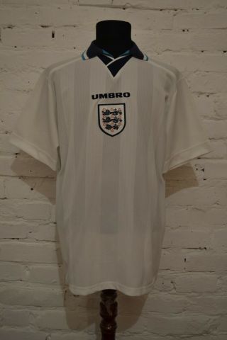 Rare England 1995/1997 Home Football Shirt Jersey Vintage Size Xl Umbro Vintage