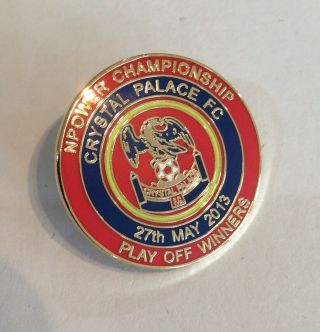 Crystal Palace Football Club Fc Badge Enamel Supporters Pin 01 Very Rare Cpfc