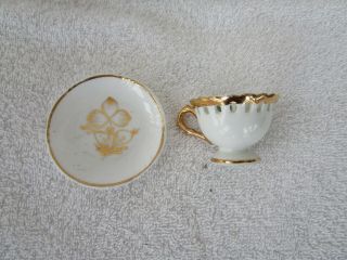 Vintage Small/mini Virginia [ Tea Cup & Saucer],  Gold Trim Japan