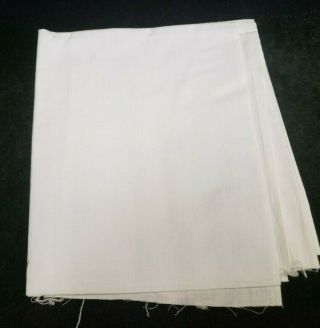 Vintage Antique Cotton Quilt Fabric SOLID White 35 