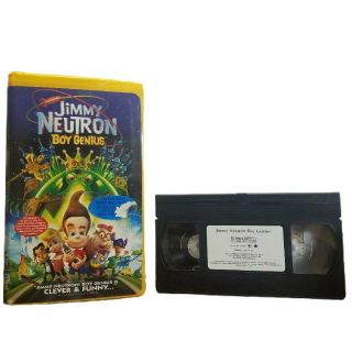 Jimmy Neutron Boy Genius Vhs Screener Demo Promo Rare Htf Nickelodeon Nick Toons
