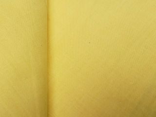 Vintage Antique Cotton Quilt Fabric Solid Yellow 36 " Wide 1930s Doll Sew Craft