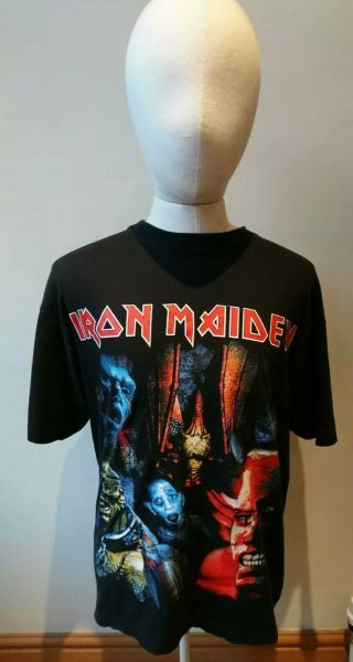 Vintage Iron Maiden 1999 Tour T Shirt Large Heavy Metal Hard Rock Ed Hunter Rare