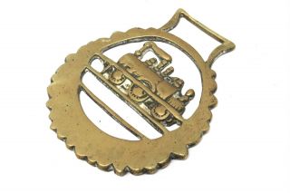 An Awesome Antique Victorian Steam Train Horse Brass 25246
