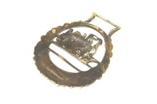 An Awesome Antique Victorian Steam Train Horse Brass 25246 3