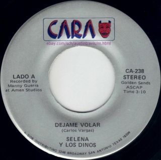 Rare Latin Chicano Pop Tejano Tex - Mex 45 Selena Y Los Dinos Cara Records 1983