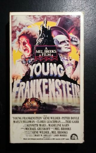 Young Frankenstein (vhs) Rare Magnetic Video 1981 Release Horror Comedy
