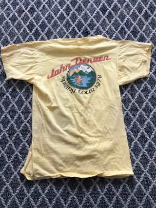 Vintage John Denver 1978 Tour T Shirt RARE 2