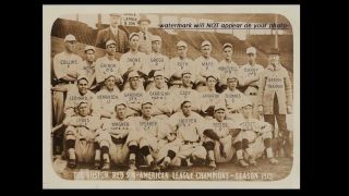 Rare 1915 Babe Ruth Team Photo Boston Red Sox,  Rookie,  Fenway Park,  World Series