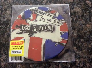 Rare Punk 7” Vinyl - Sex Pistols Anarchy In The Uk Picture Disc Unplayed.