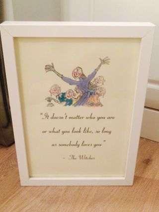 The Witches Roald Dahl Vintage Quote Art Print Poster Unframed Gift Home