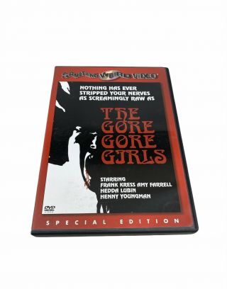 The Gore Gore Girls (dvd,  1972,  Special Edition) Rare Oop