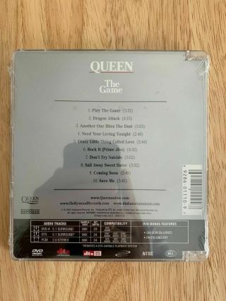 Queen - The Game (dvd Audio,  2003) Dvd - A 5.  1 Surround Sound,  Hi Res Audio Rare