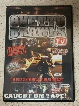 Ghetto Brawls Dvd 2002.  As Seen On Tv.  Rare.  Worlds Wildest Videos
