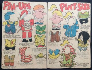 Sugar And Spike Dc Comic Book Paper Dolls,  The Cute Talking Babies,  1960’s,