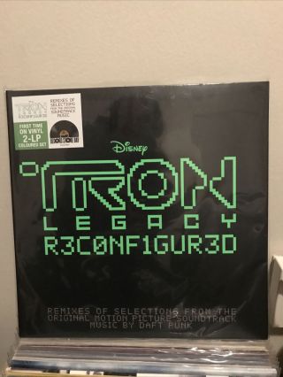 Tron: Legacy Reconfigured Green Vinyl Lp Rsd 2020 Daft Punk Rare Import