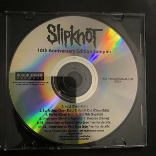 Slipknot Self Titled 10th Anniversary Promo Cdr Rare