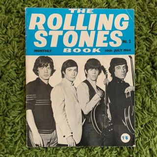 The Rolling Stones Monthly Book No.  2 10th July 1964 Rare Brian Jones Fan Club