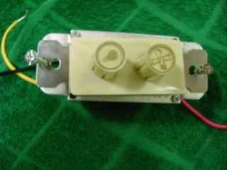 Vintage Power Controls Duo De - Hummer 3 - Speed Fan Control And Light 501 - 411
