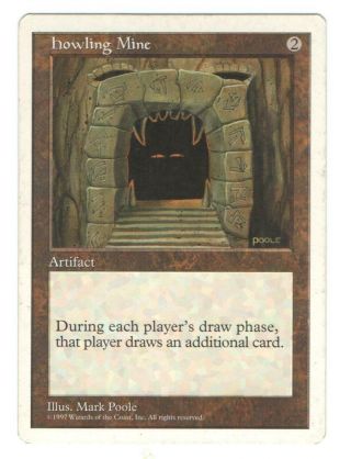 Howling Mine 5th Edition Colorless Rare Artifact Mtg Magic The Gathering Nm -
