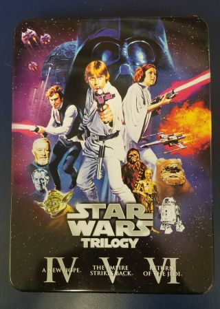 Star Wars Trilogy Limited Edition Tin (dvd,  2006,  6 - Disc Set) Rare