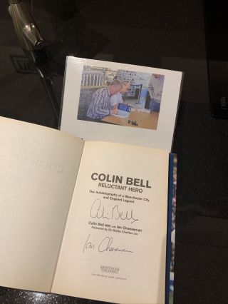 Rare Colin Bell Signed Autobiography / Book - Man City & England
