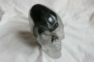2.  7lb Rare Natural Phantom Ghost Chlorite Clear Quartz Crystal Skull Carvings