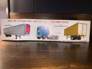 Very Rare: Amt Peterbilt/holmes Twin Boom Wrecker Truck In 1:43 Scale