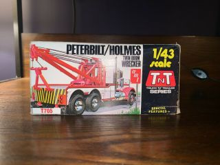 VERY RARE: AMT PETERBILT/HOLMES TWIN BOOM WRECKER TRUCK IN 1:43 SCALE 2