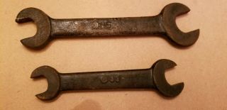 Antique Vintage Open End Wrenches Marked M 23 And M 33