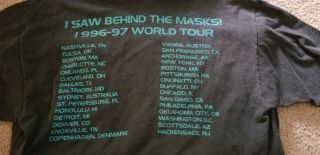 RARE Men Behind the Masks Tour Star Wars Shirt 1990 ' s Printed signatures 2