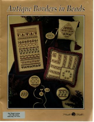 Mill Hill Antique Borders In Beads Cross Stitch Pattern Leaflet