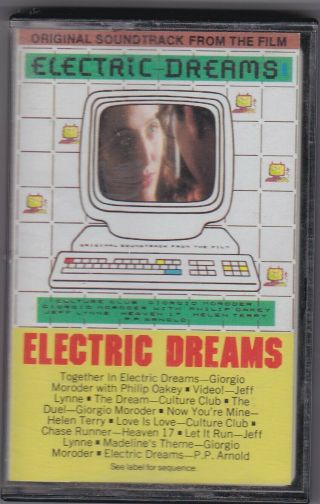 Electric Dreams Soundtrack Cassette Giorgio Moroder Rare 1984