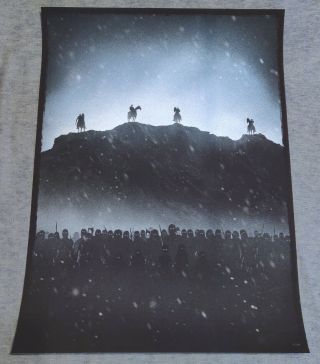 Very Rare Marko Manev White Walkers Game Of Thrones Art Print Poster 18x24