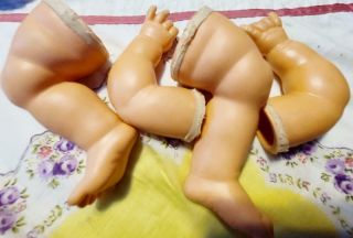Set Of Vintage Plastic Baby Doll Arms And Legs Repair Hospital - Legs 6 Inch