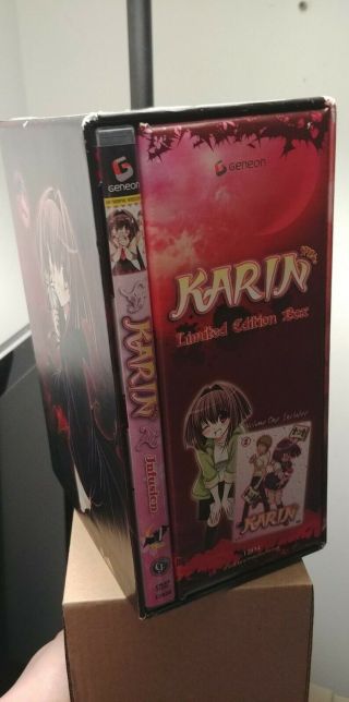 Karin Anime Chibi Vampire Dvd Limited Collector’s Box With Vol 1 Rare