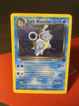 Team Rocket Dark Blastoise 3/82 Rare Holo Pokemon Card Nm