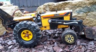 Rare Vintage Tonka Yellow Metal Tractor Loader Trench Digger 70s/80s