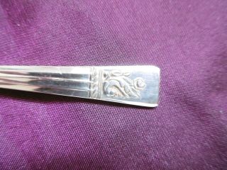 LOVELY ANTIQUE SILVER PLATED EPNS SALT SPOON ANGORA PLATE 2